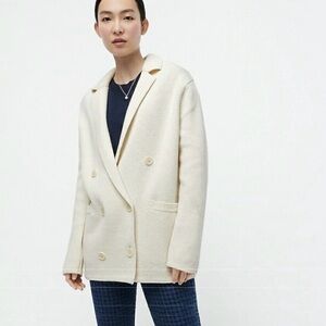 J Crew Double Breasted Sweater Blazer